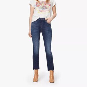 MOTHER The Insider Crop Step Fray Jeans in Sweet and Sassy